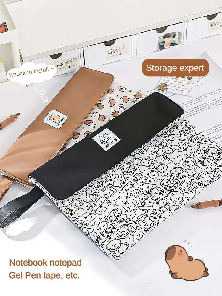 Double-Layer File Bag Large Capacity Stationery Organizer - Image 10