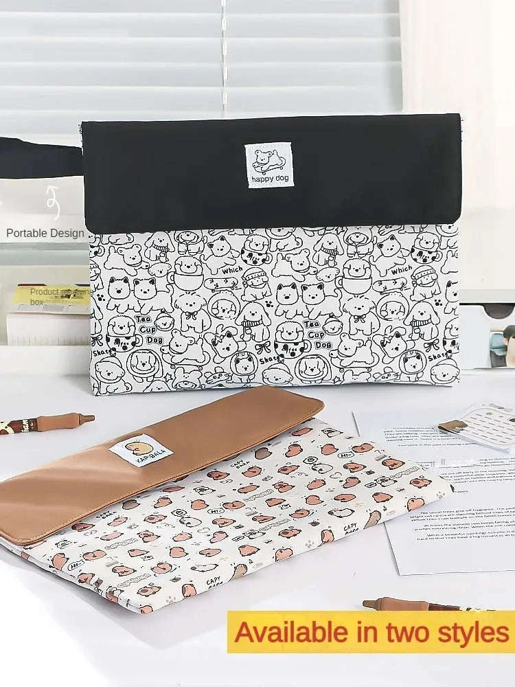 Double-Layer File Bag Large Capacity Stationery Organizer - Image 15