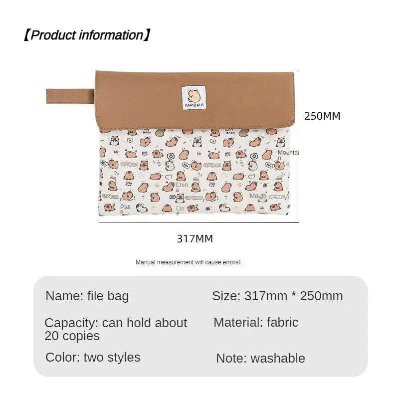 Double-Layer File Bag Large Capacity Stationery Organizer - Image 4