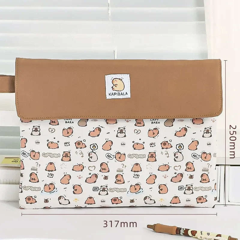 Double-Layer File Bag Large Capacity Stationery Organizer - Image 5