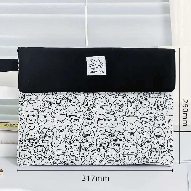 Double-Layer File Bag Large Capacity Stationery Organizer - Image 6