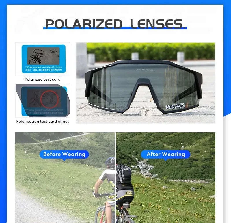 Polarized Cycling Glasses for MTB, Road Ride, and Outdoor Use - Image 11