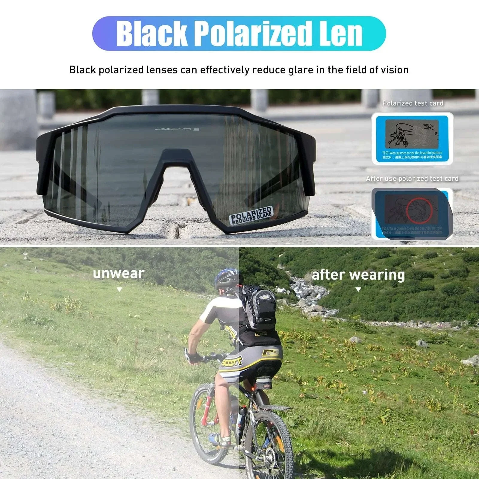 Polarized Cycling Glasses for MTB, Road Ride, and Outdoor Use - Image 5
