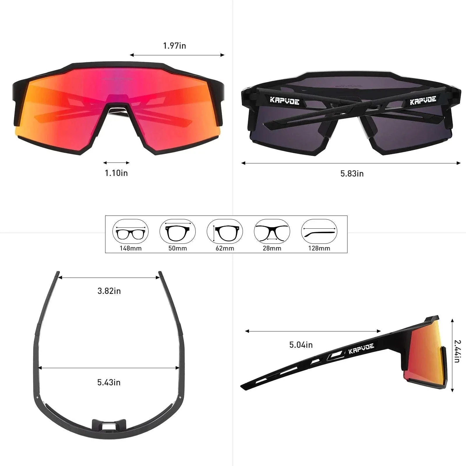 Polarized Cycling Glasses for MTB, Road Ride, and Outdoor Use - Image 6