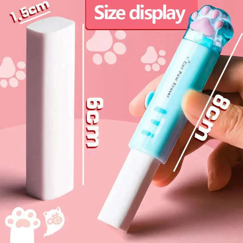 Kawaii Retractable Cat Eraser for Clean, Precise Corrections - Image 2