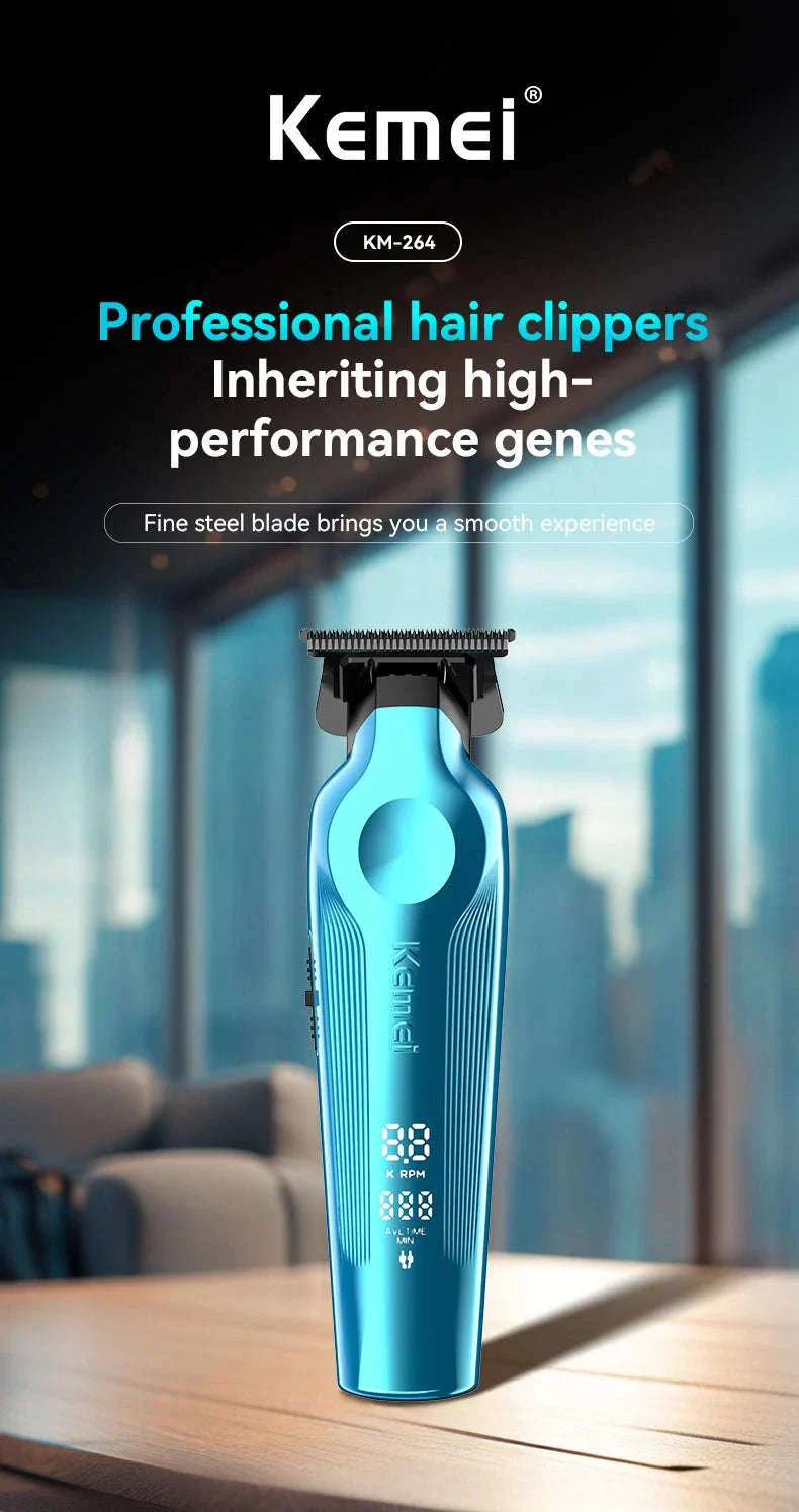 Kemei Barber Clippers Kit for Precise Home Grooming - Image 17