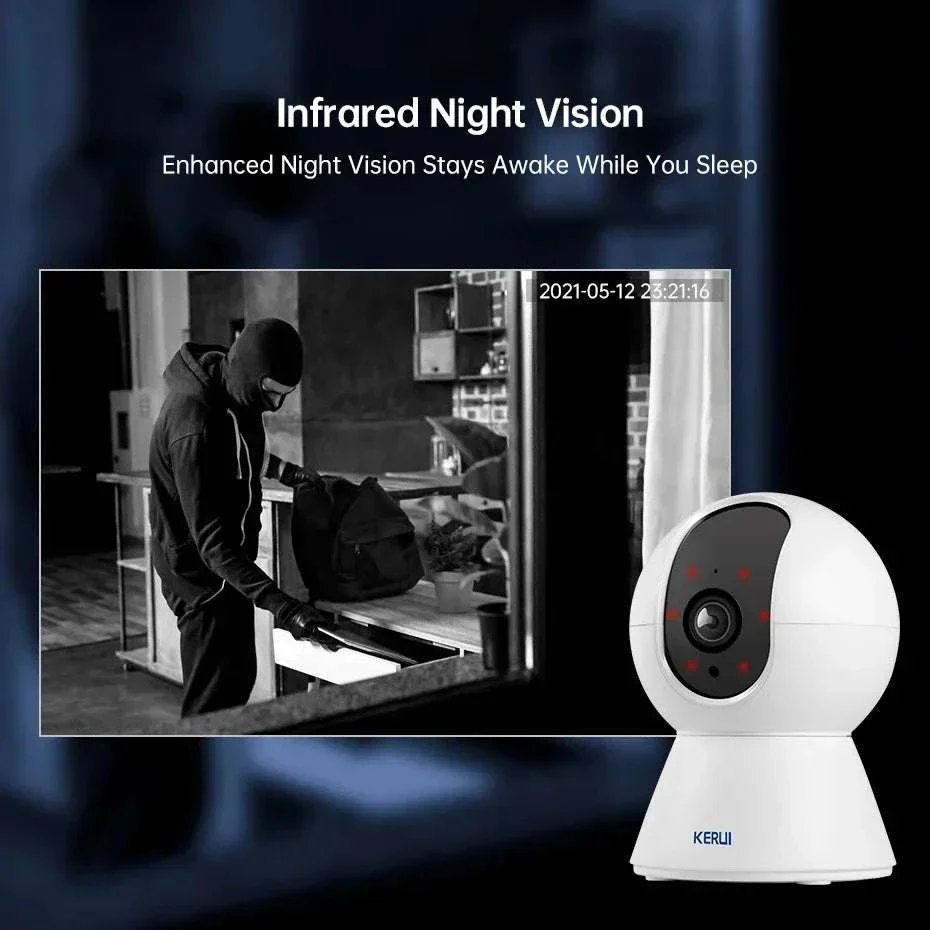4K WiFi Indoor Security Camera with Auto Tracking & Night Vision - Image 3
