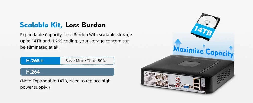 KERUI 4CH 5MP DVR Recorder with H.265 and 500G HDD - Image 13