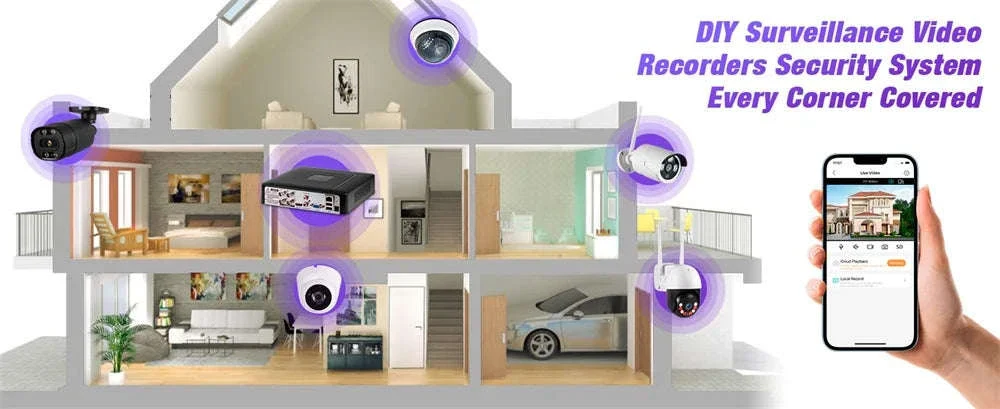 KERUI 4CH 5MP DVR Recorder with H.265 and 500G HDD - Image 16