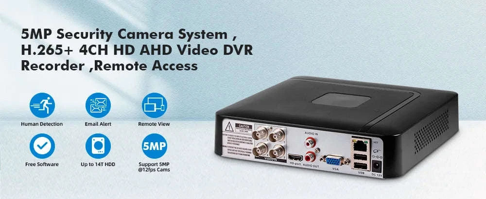 KERUI 4CH 5MP DVR Recorder with H.265 and 500G HDD - Image 7