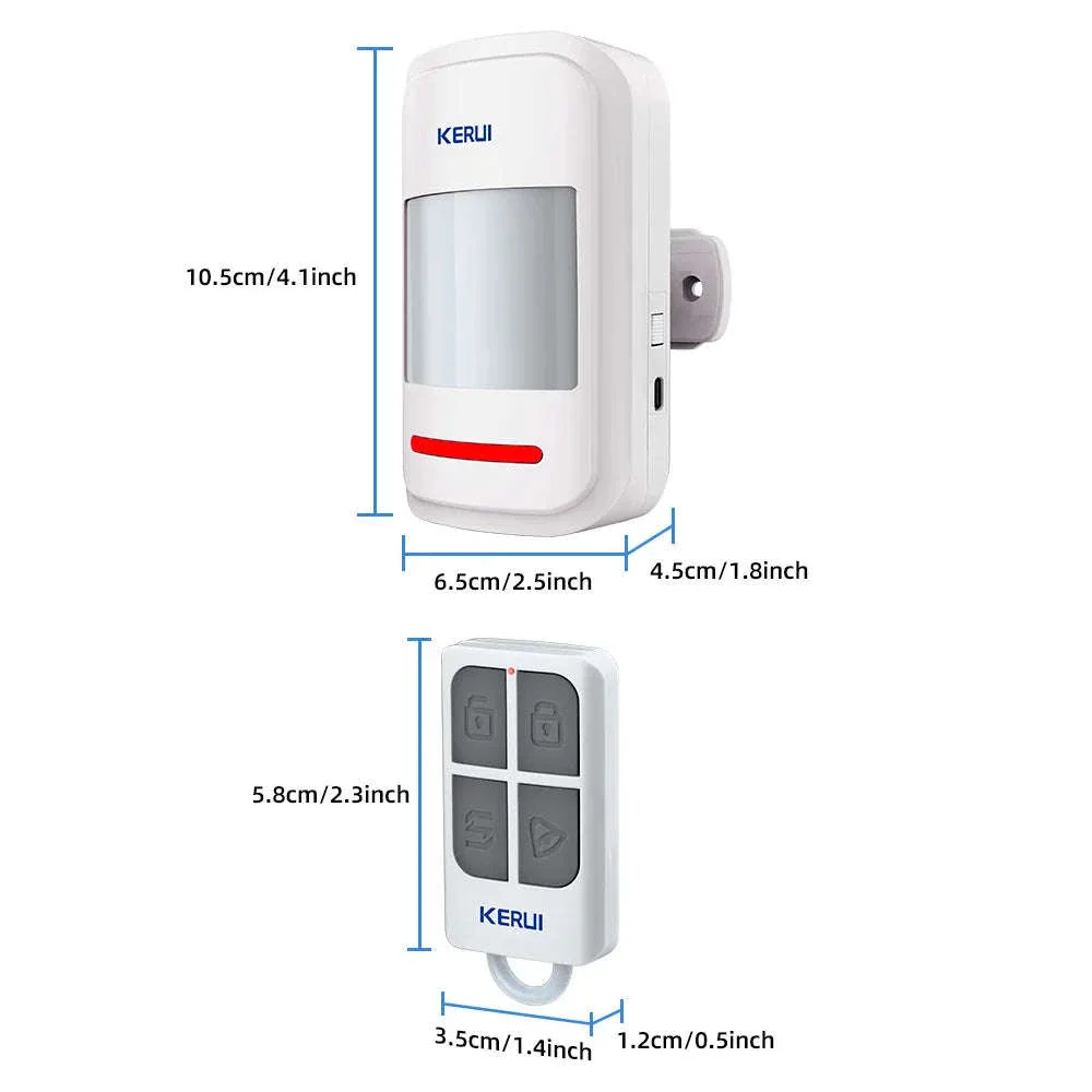 KERUI Wireless PIR Motion Sensor Alarm with Remote, 433MHz - Image 14