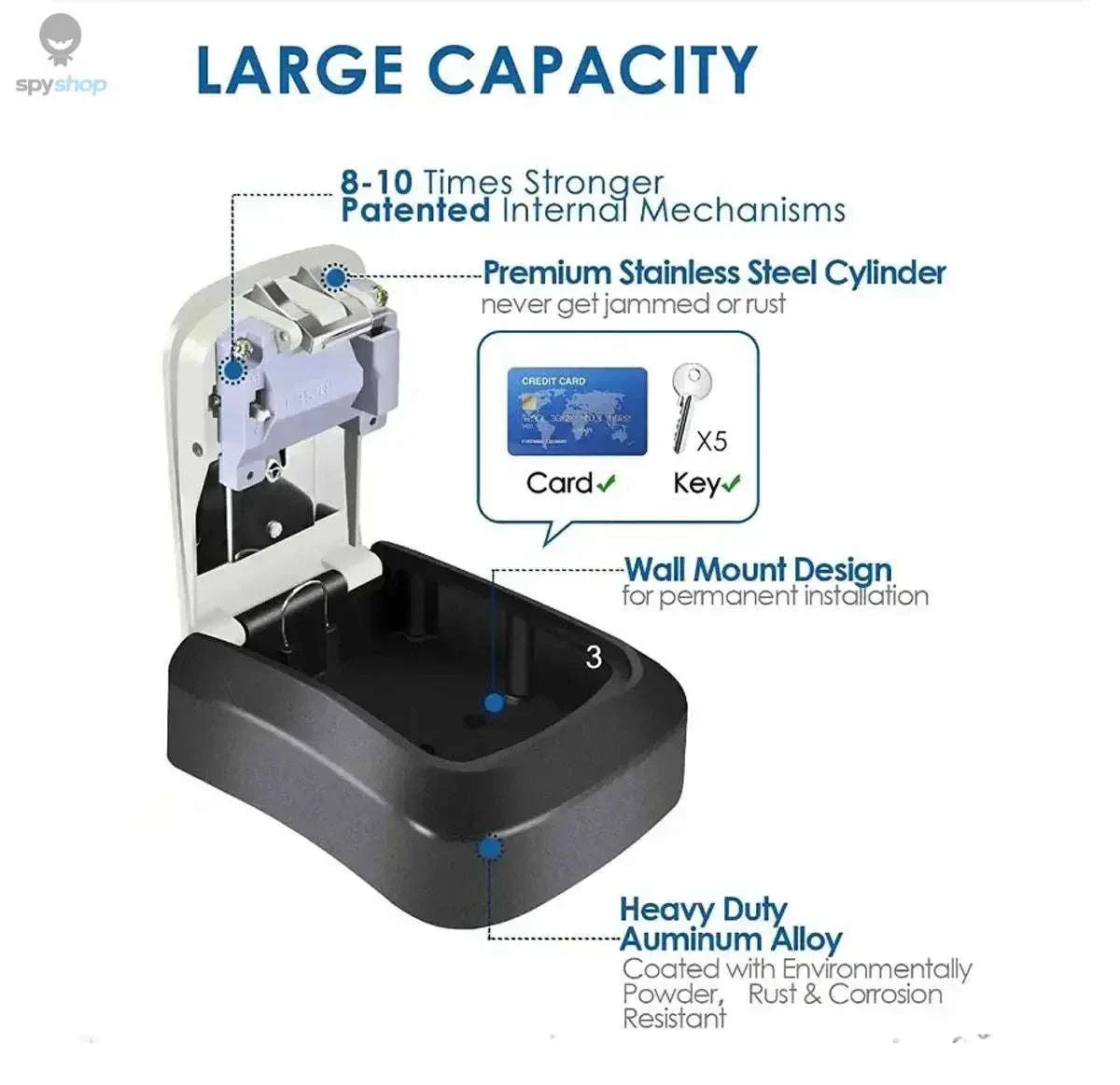 Key Keeper Combination Lock Box with 4-Digit Access - Image 2