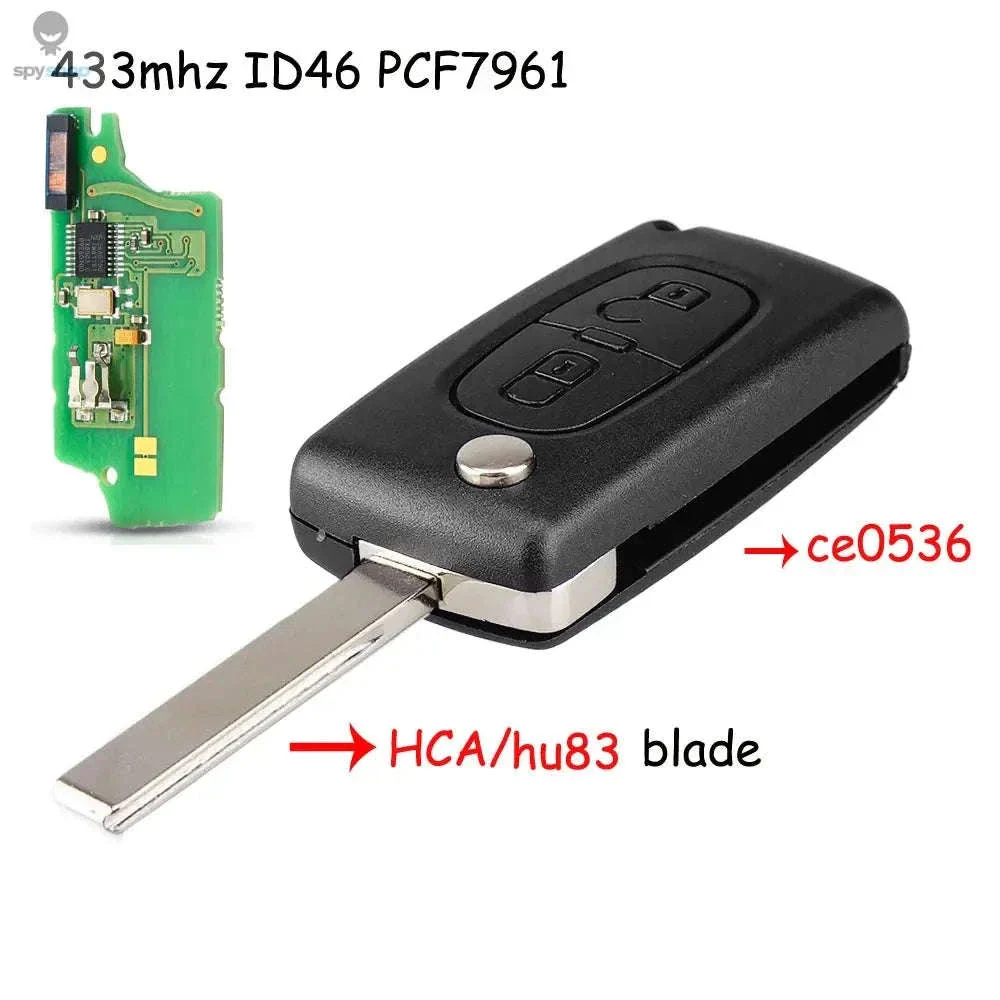 433MHz Flip Remote Car Key for Citroen & Peugeot Models - Image 19