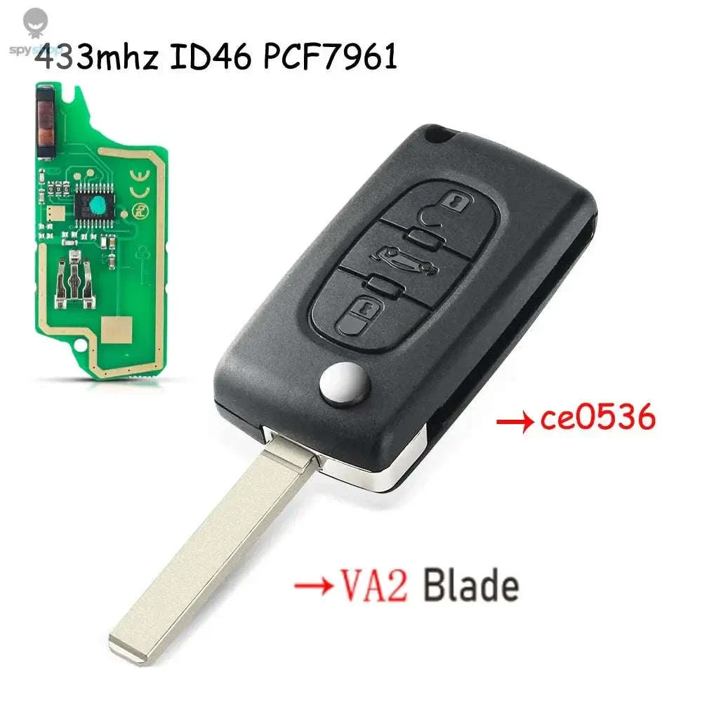 433MHz Flip Remote Car Key for Citroen & Peugeot Models - Image 20