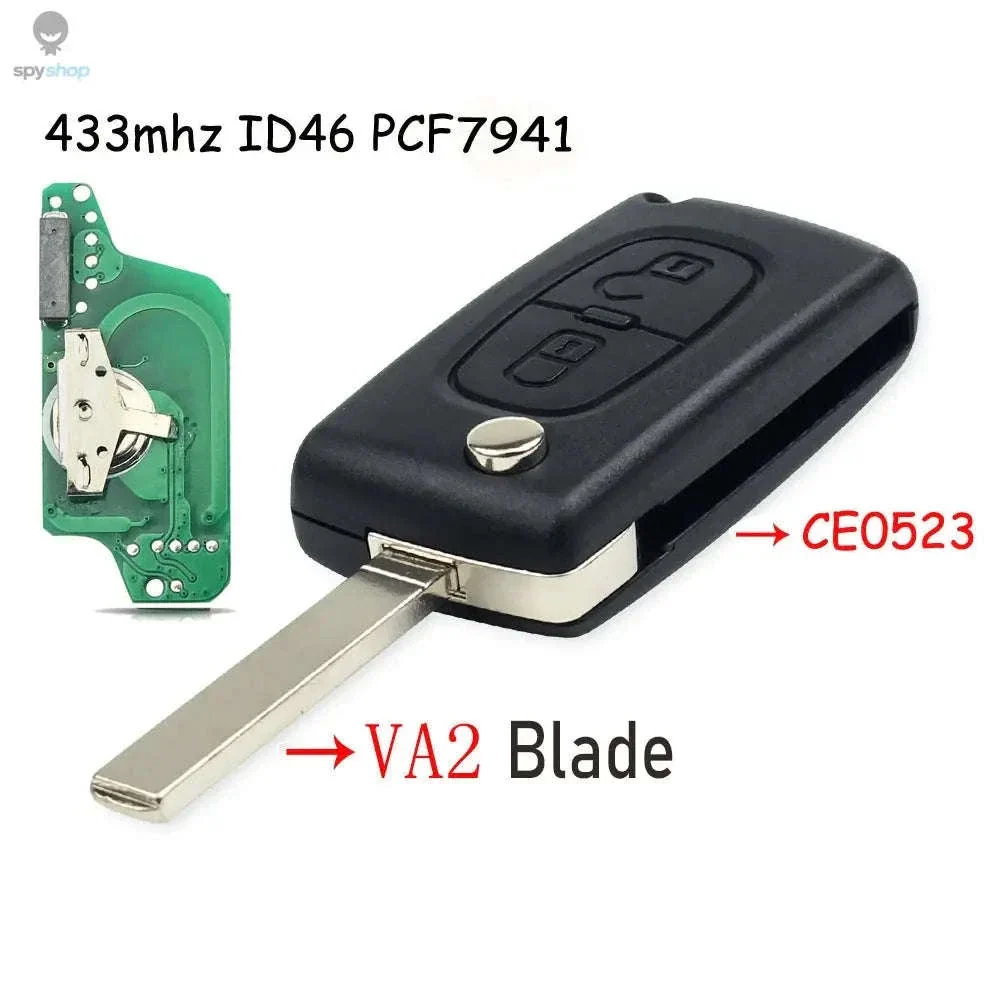 433MHz Flip Remote Car Key for Citroen & Peugeot Models - Image 21