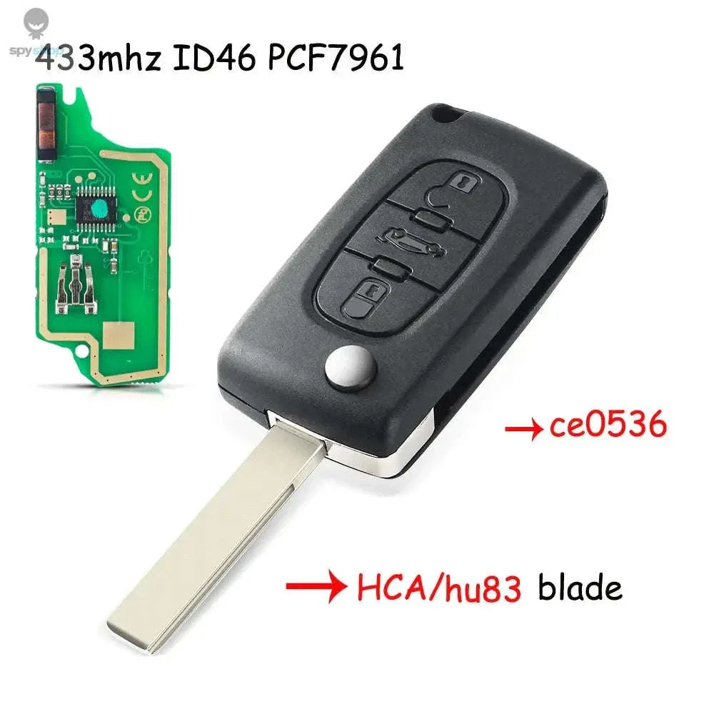 433MHz Flip Remote Car Key for Citroen & Peugeot Models - Image 23