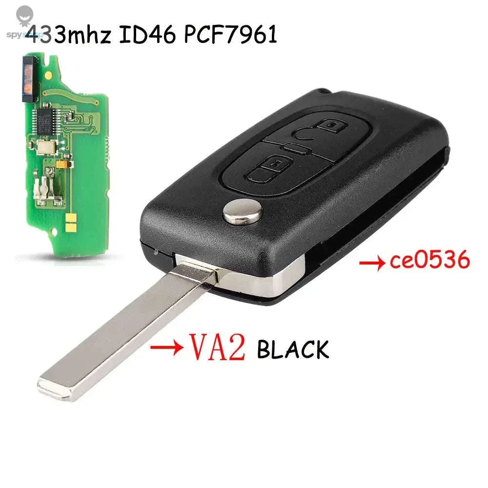 433MHz Flip Remote Car Key for Citroen & Peugeot Models - Image 27