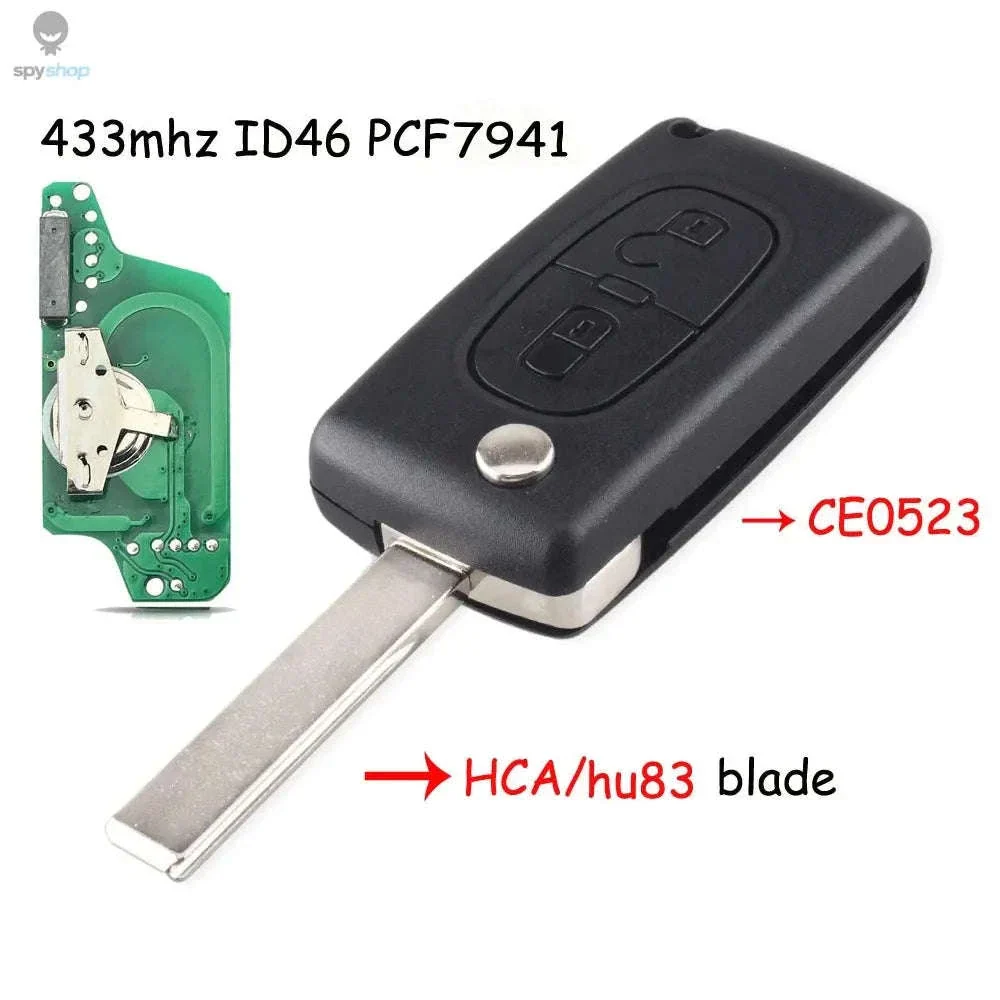 433MHz Flip Remote Car Key for Citroen & Peugeot Models - Image 30