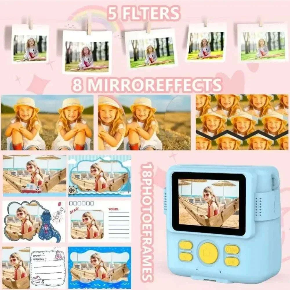 Kids Instant Print Camera with 1080P Video and 32GB Card - Image 4