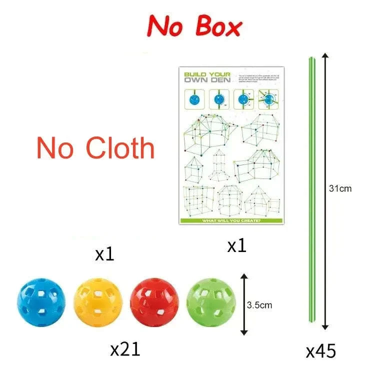 Kids Fort Building Blocks Kit for Creative Indoor Play - Image 10