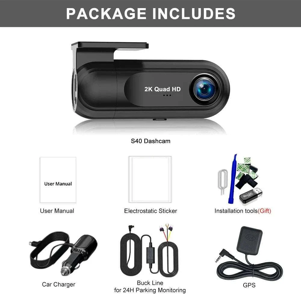 2K WiFi Dash Cam with Night Vision and GPS Support - Image 22