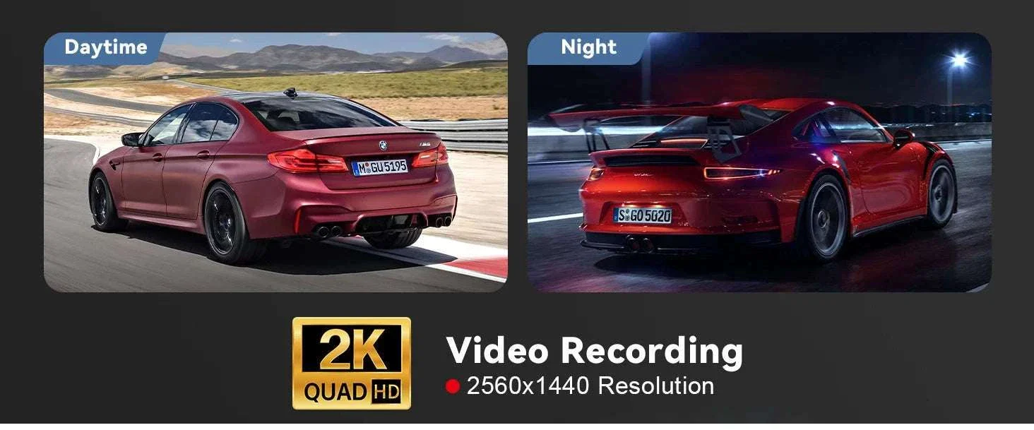 2K WiFi Dash Cam with Night Vision and GPS Support - Image 8