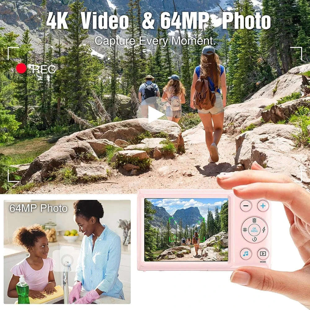 KOMERY 4K 64MP Digital Camera with 18X Zoom and Autofocus - Image 7