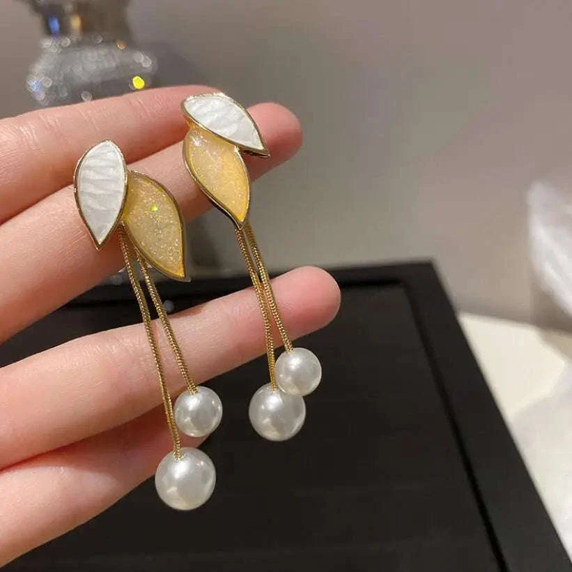 Korean Metal Leaf Stud Earrings for Effortless Everyday Style - Image 26
