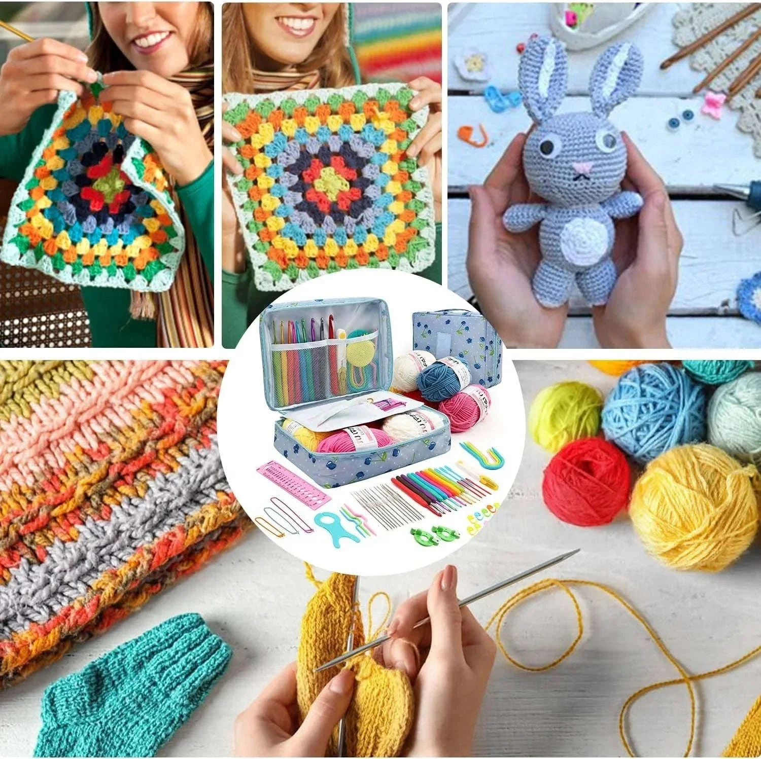 59-Piece Crochet Knitting Set for Beginners and Crafters - Image 5