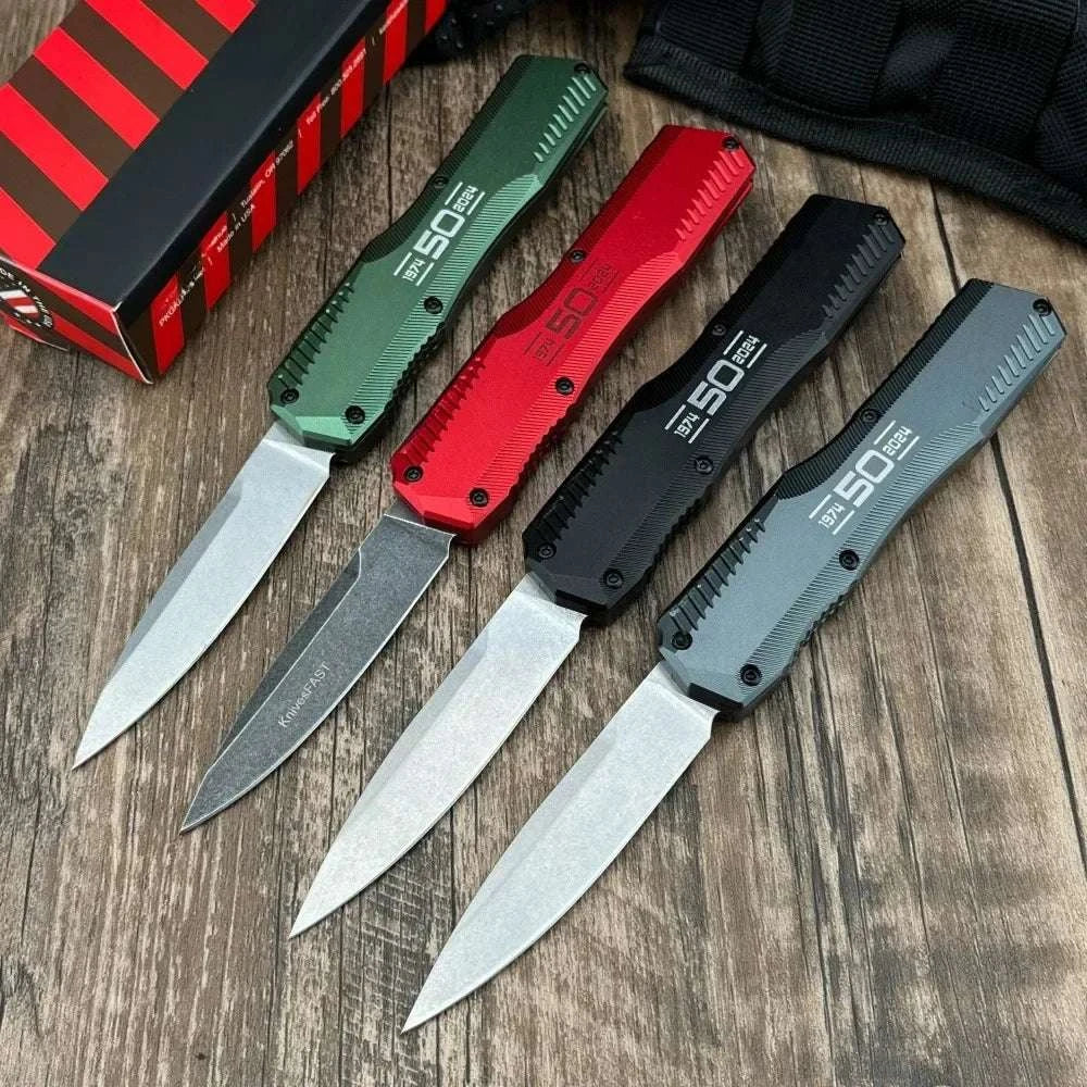 D2 Steel Folding Pocket Knife 20cm Outdoor EDC with T6 Aluminum Handle - Image 2