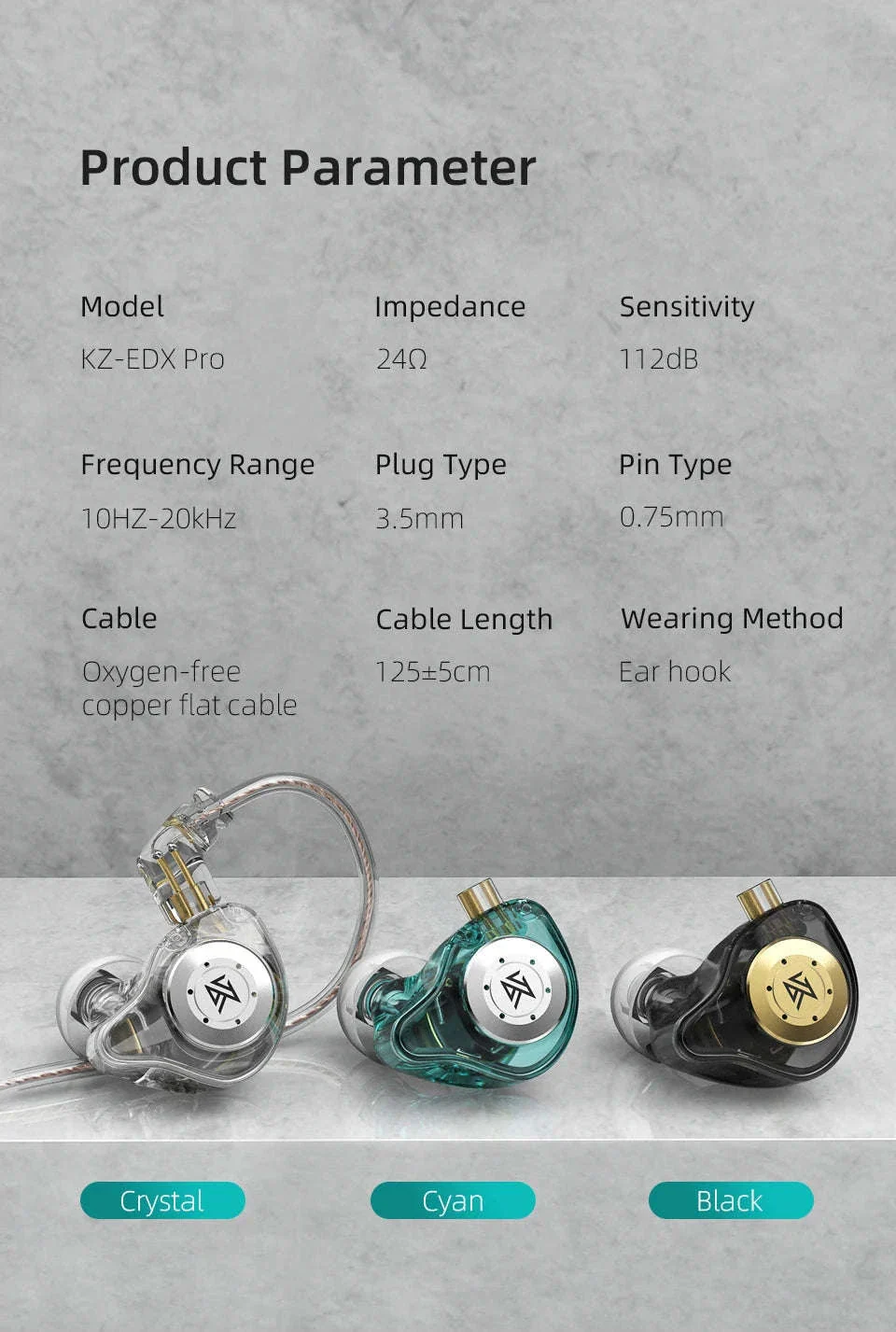 KZ EDX PRO In-Ear Monitors with Detachable Cable - Image 19