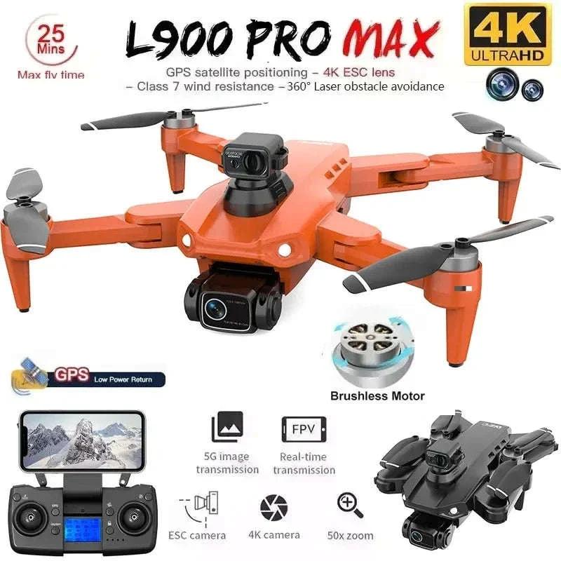 L900 Pro MAX GPS Drone with 4K Dual Camera