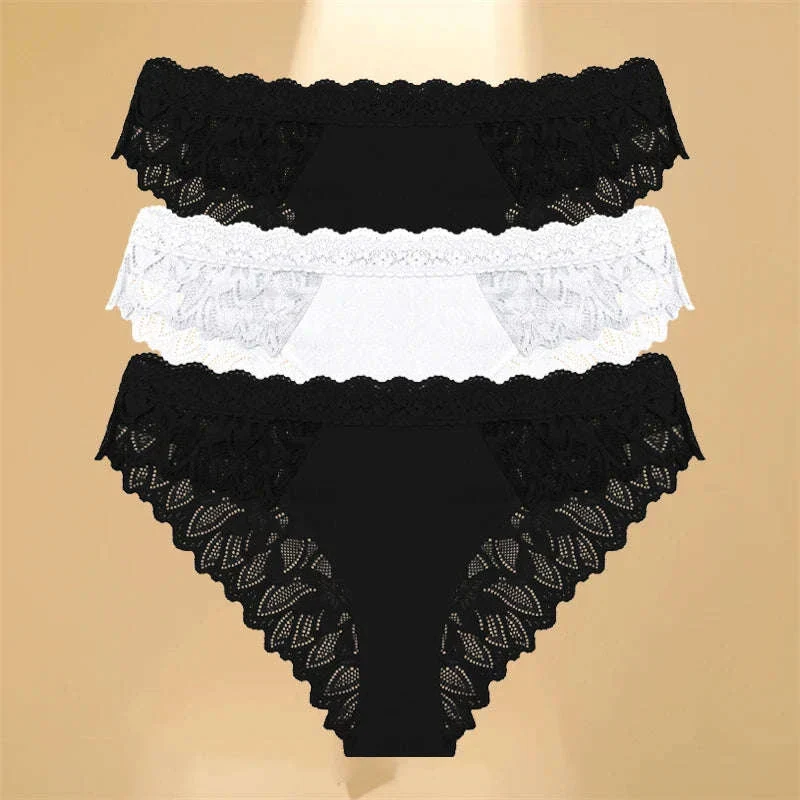 3-Piece Lace Hollow-Out Underwear Set for Women - Image 14