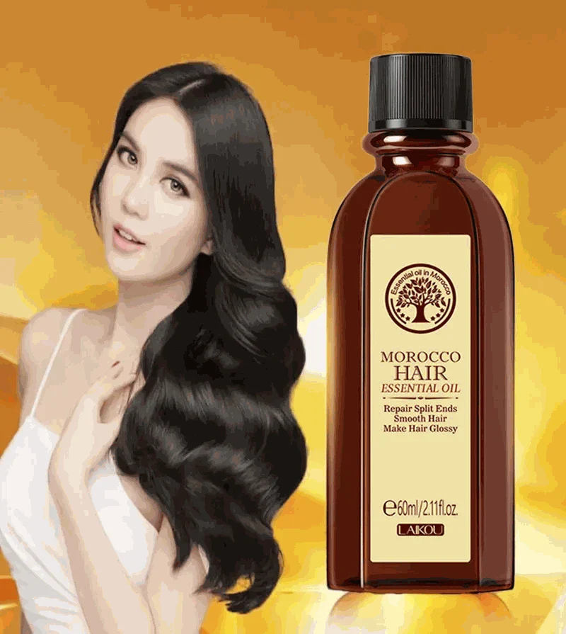 Moroccan Argan Hair Essence Oil for Dry, Damaged Hair 60ml - Image 2