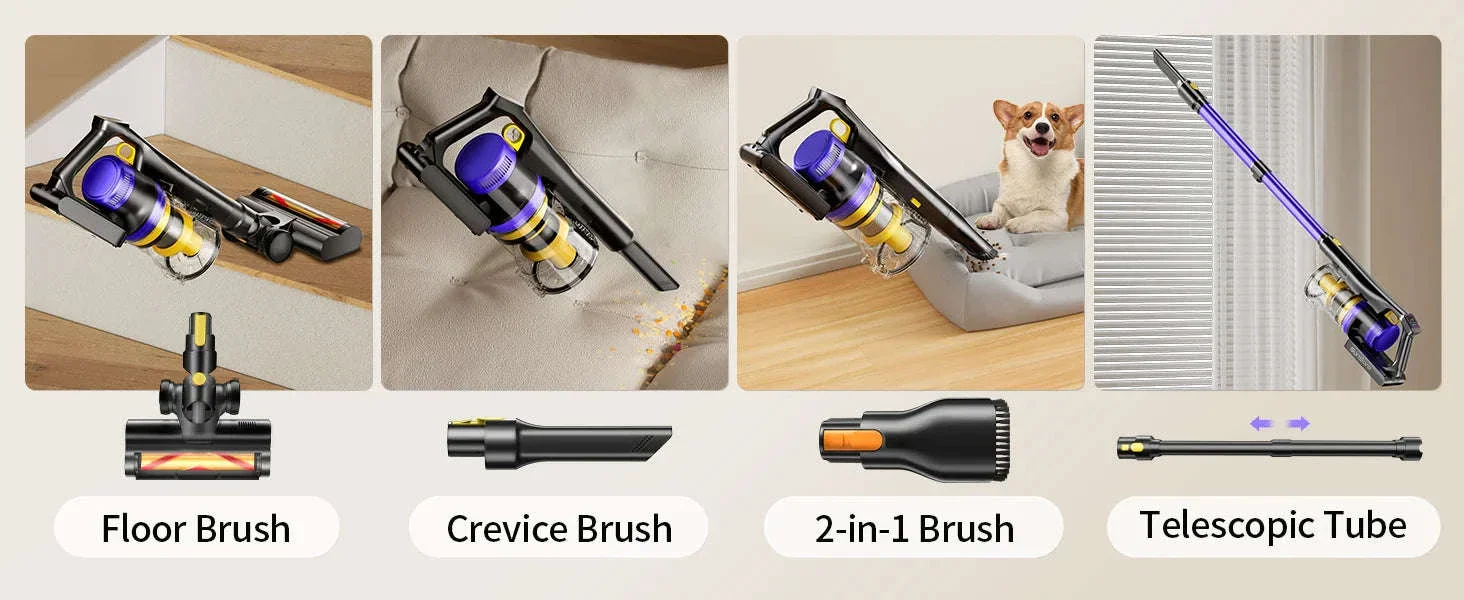 Laresar X11 Cordless Vacuum Cleaner with 550W Deep Suction - Image 16