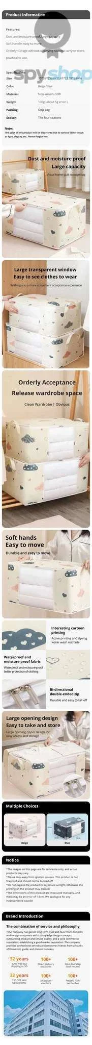 Large Capacity Storage Bag Organizer for Tidy Home Storage - Image 7