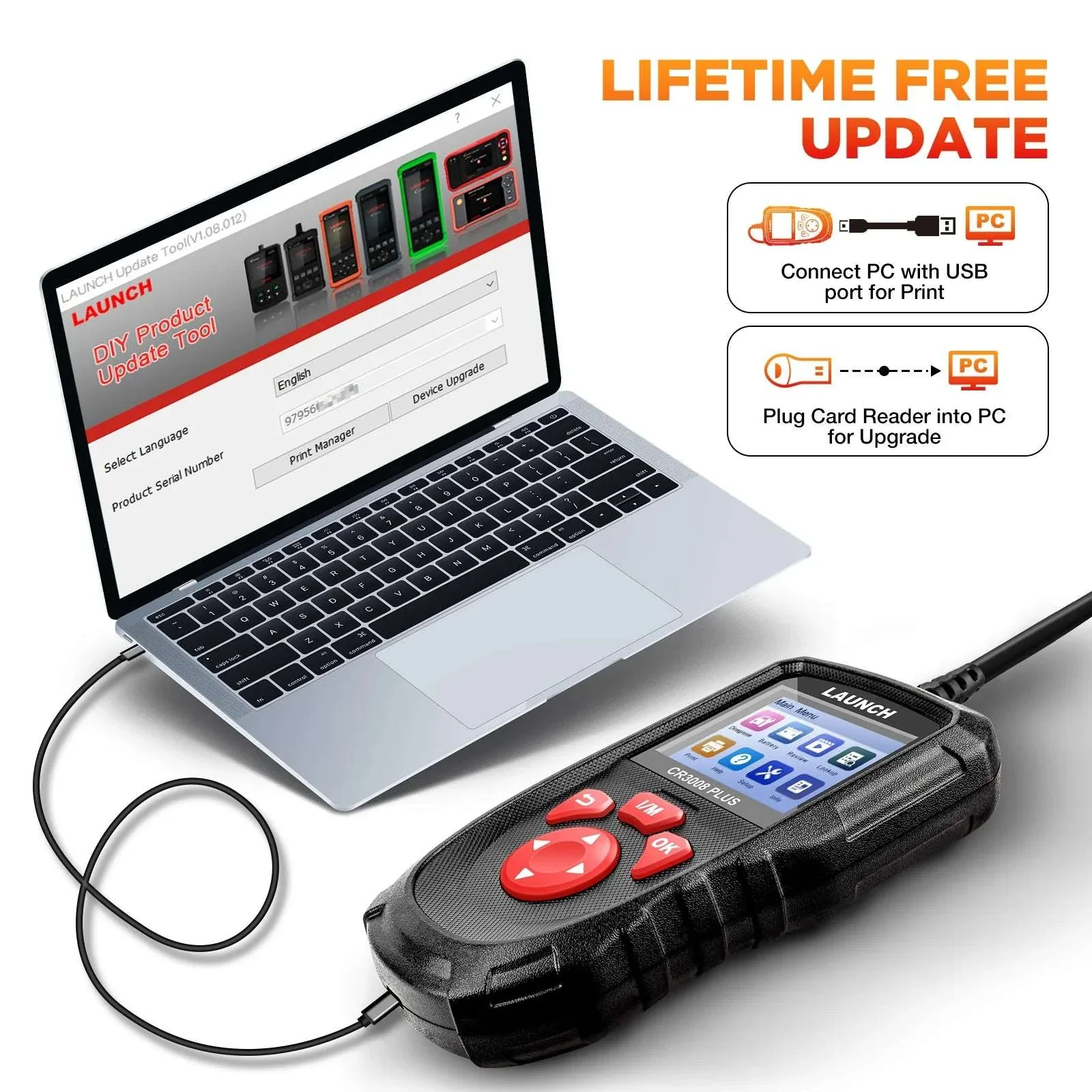 OBD2 Scanner Code Reader with Engine Diagnostics & Battery Test - Image 5