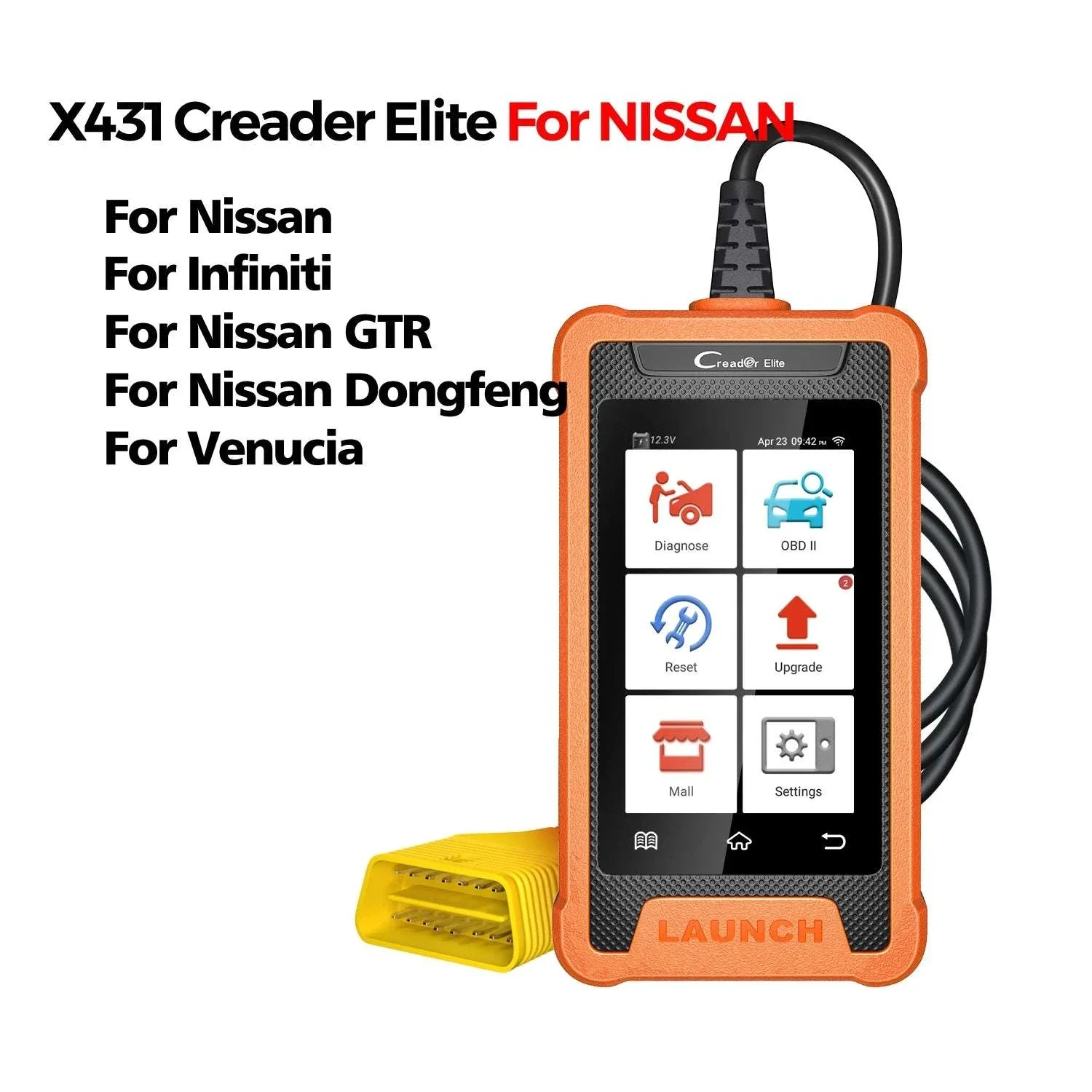 LAUNCH X431 Creader Elite OBD2 Scanner for Mercedes Full System - Image 12