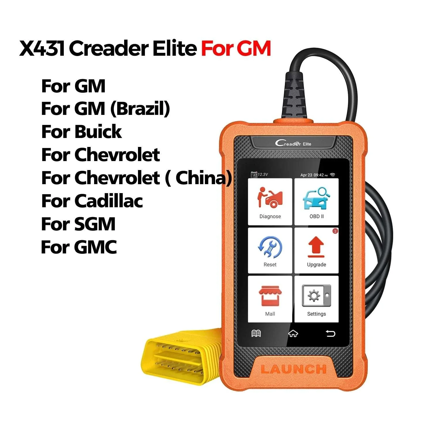 LAUNCH X431 Creader Elite OBD2 Scanner for Mercedes Full System - Image 13