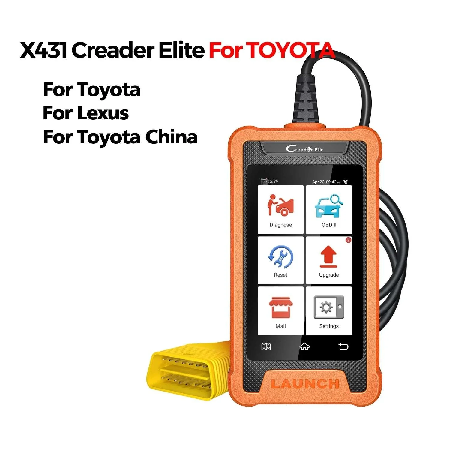 LAUNCH X431 Creader Elite OBD2 Scanner for Mercedes Full System - Image 14