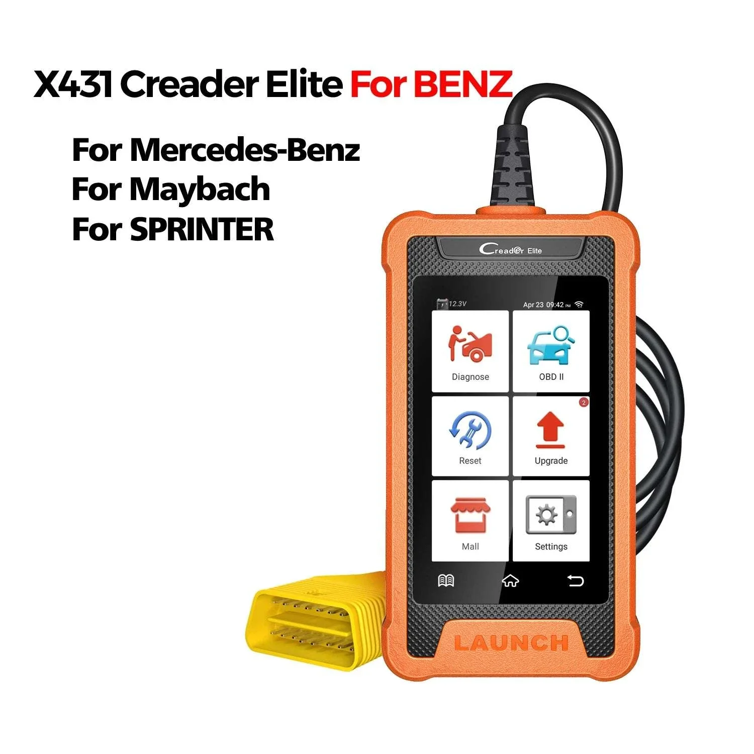 LAUNCH X431 Creader Elite OBD2 Scanner for Mercedes Full System - Image 21
