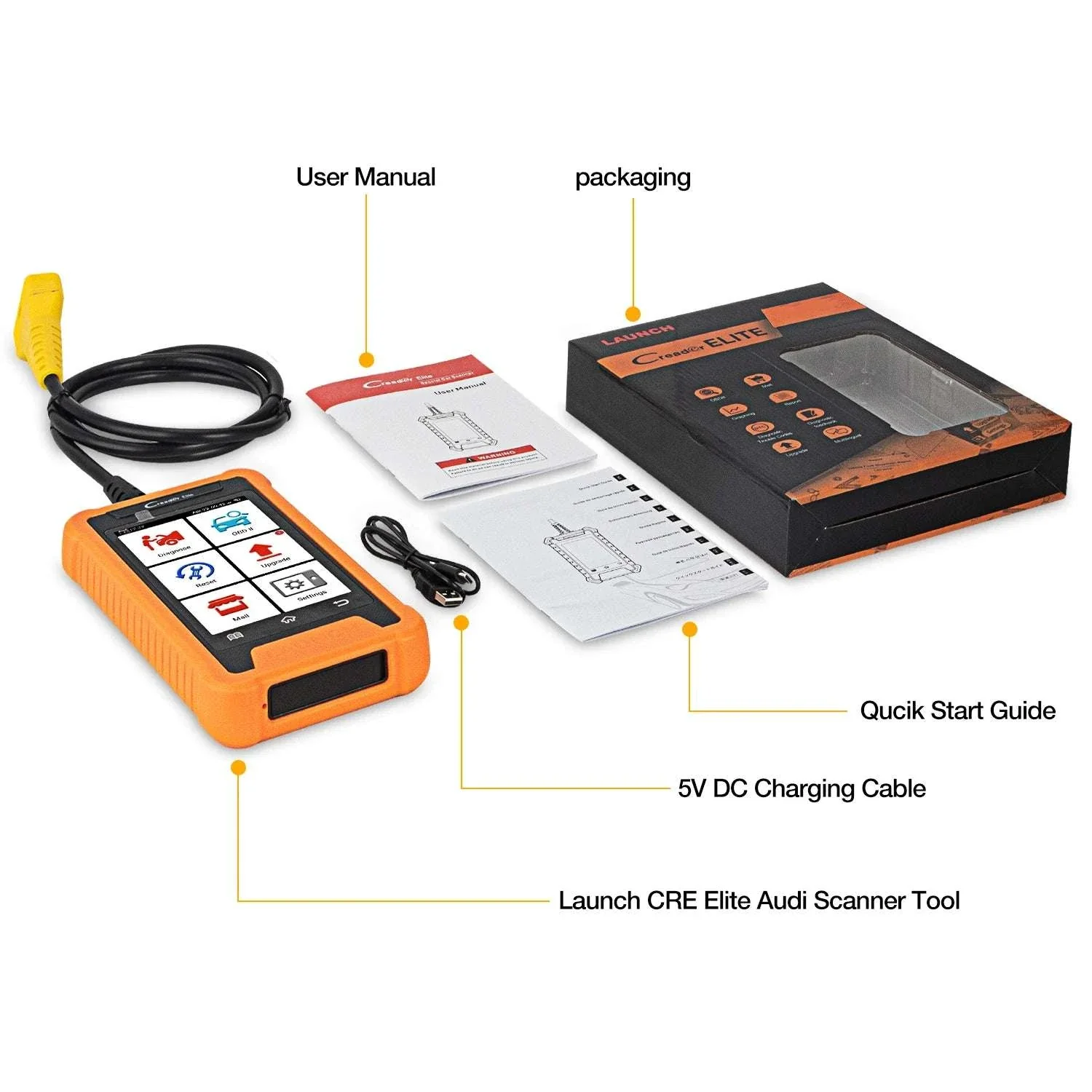 LAUNCH X431 Creader Elite OBD2 Scanner for Mercedes Full System - Image 6