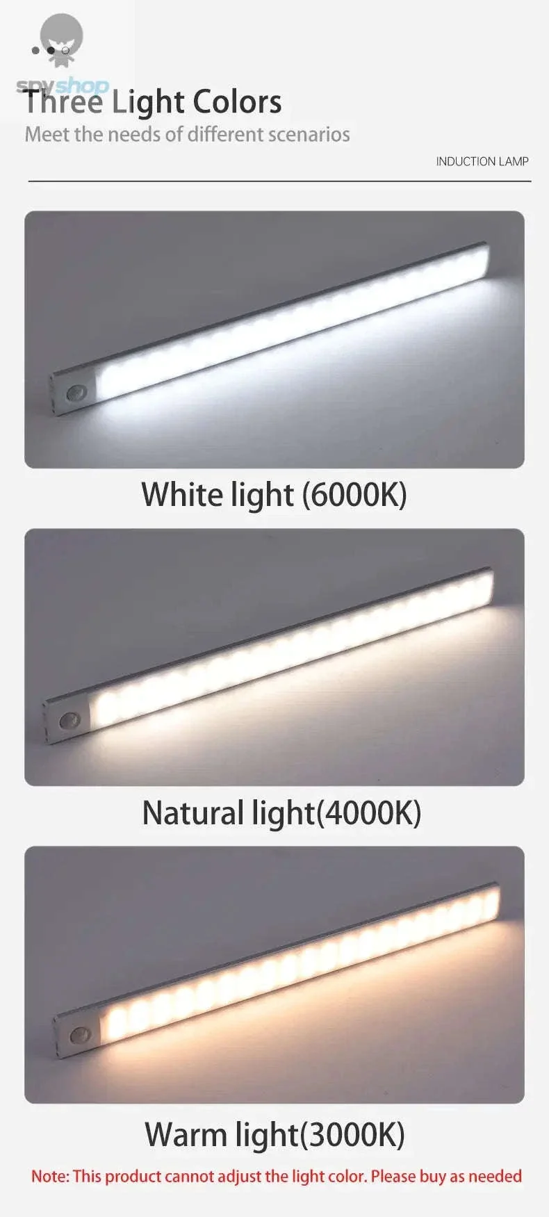 LED Cabinet Light with Motion Sensor, Rechargeable and Slim - Image 10