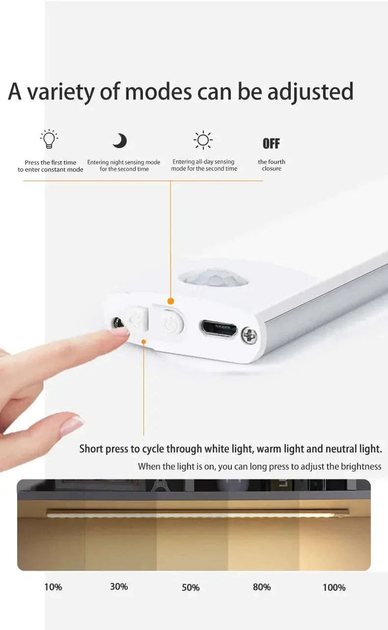 LED Cabinet Light with Motion Sensor, Rechargeable and Slim - Image 9