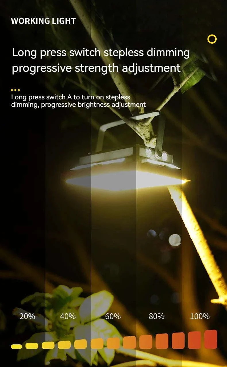 Rechargeable LED Camping Lantern with USB Output and Magnetic Base - Image 14