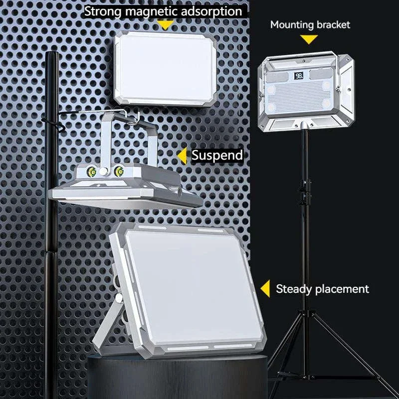 Rechargeable LED Camping Lantern with USB Output and Magnetic Base - Image 3