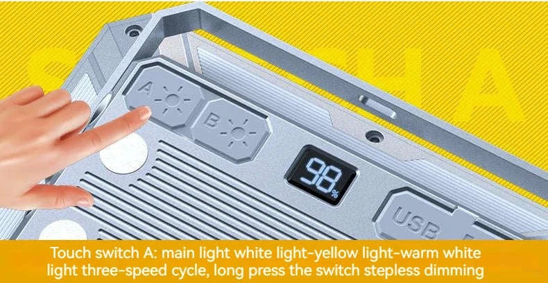 Rechargeable LED Camping Lantern with USB Output and Magnetic Base - Image 9