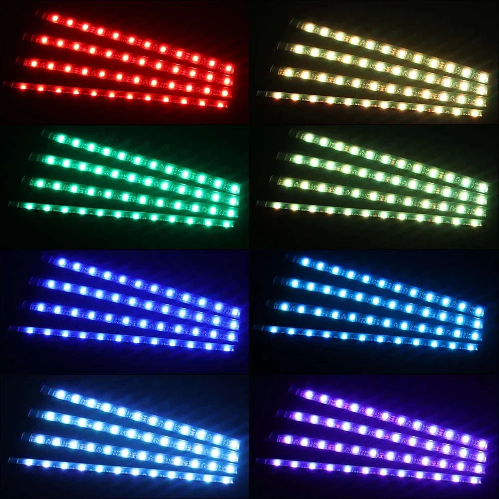 Neon RGB LED Car Foot Lights with App and Remote Control - Image 16