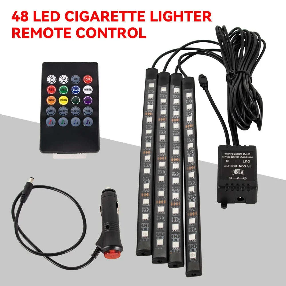 Neon RGB LED Car Foot Lights with App and Remote Control - Image 21