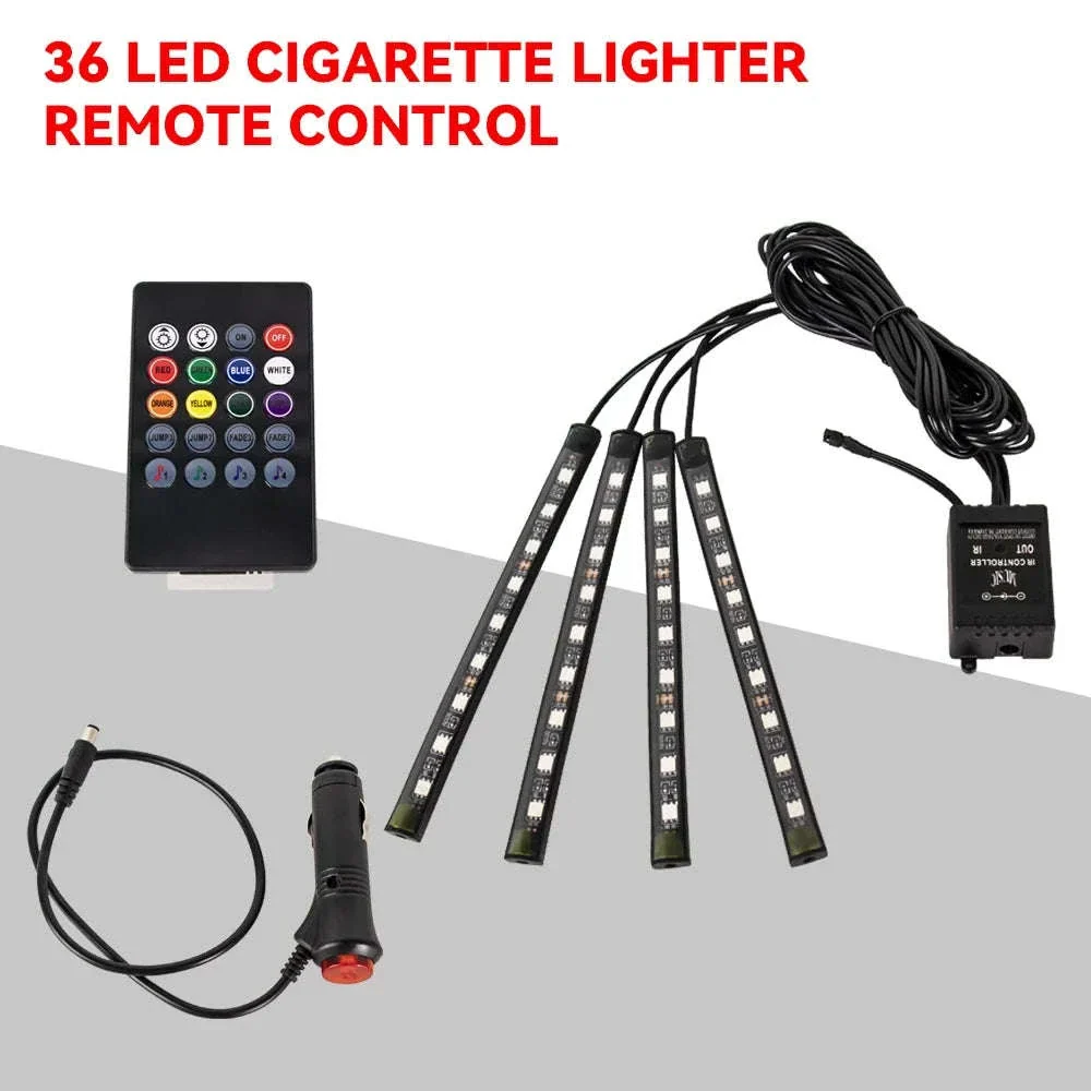 Neon RGB LED Car Foot Lights with App and Remote Control - Image 26